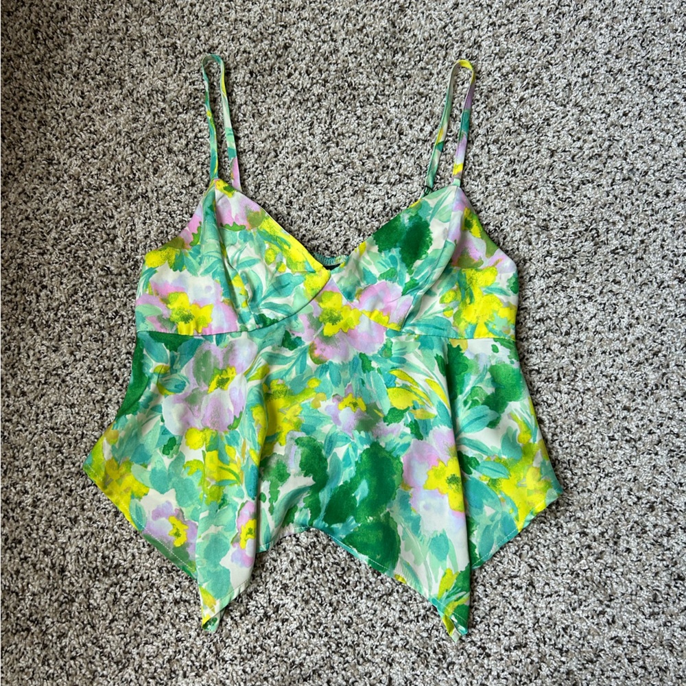 Wild Fable Floral Camisole with Adjustable Spaghetti Straps